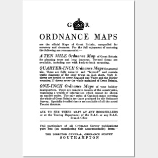 Ordnance Survey - Ordnance Maps - 1939 Vintage Advert Posters and Art